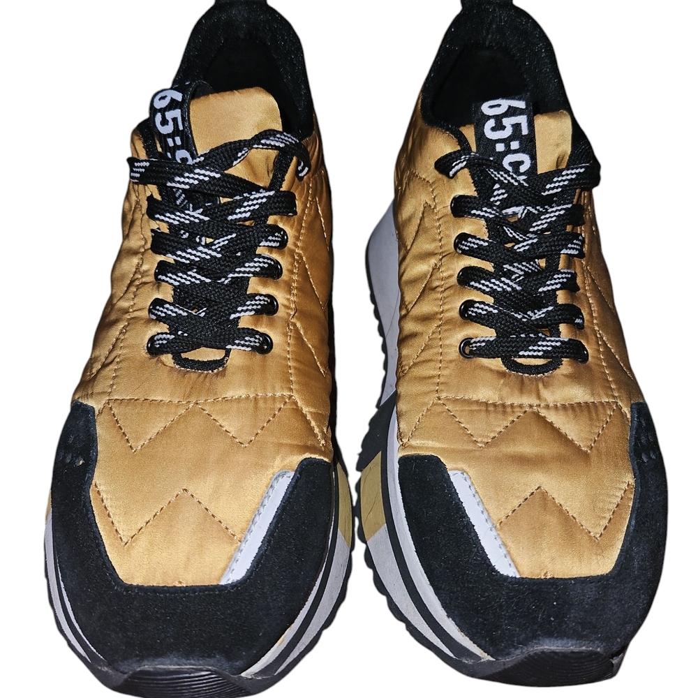 Women's Fabi F65 Gold and Black Sneakers